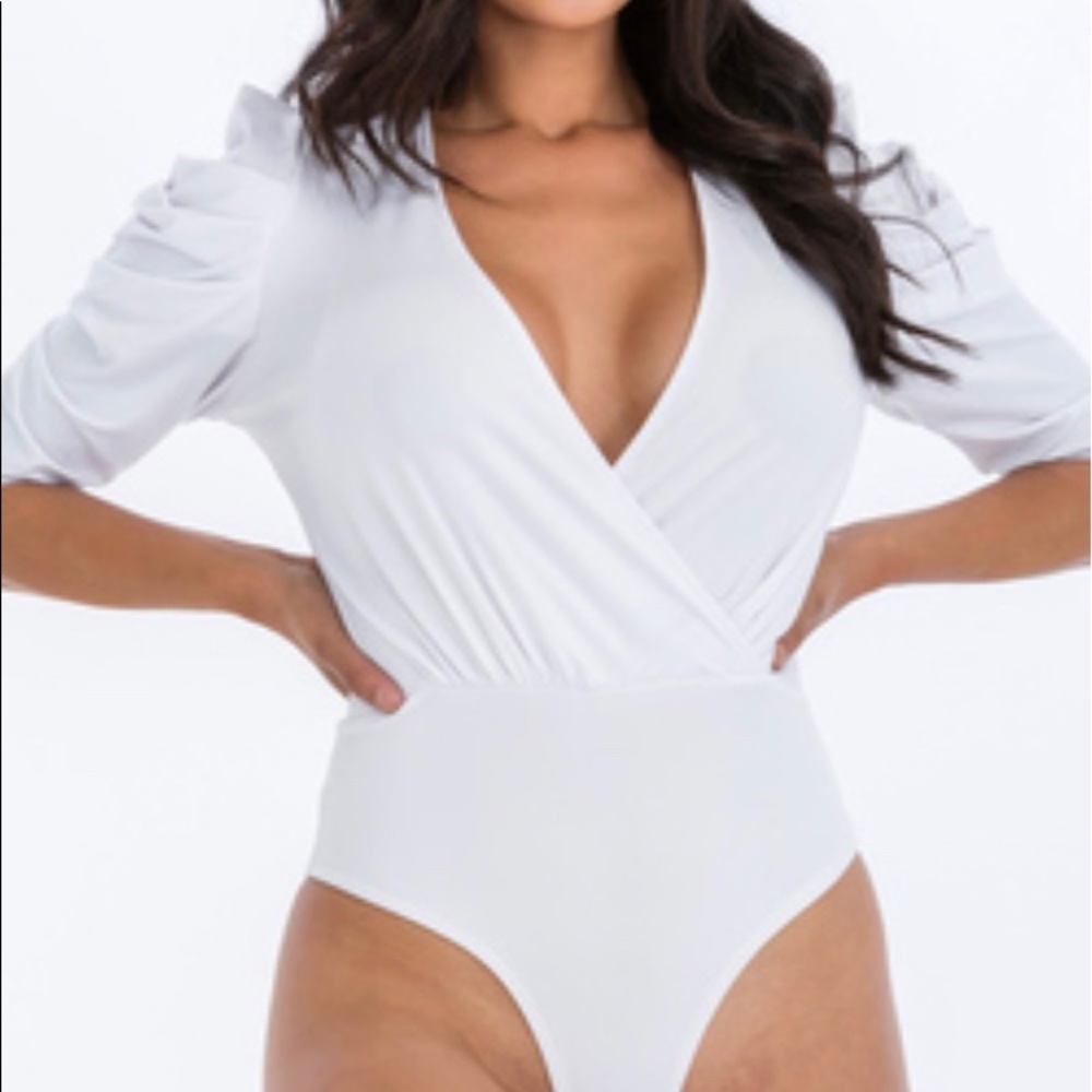Puffy Sleeve Bodysuit